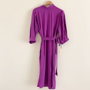 Halogen Purple Midi Dress